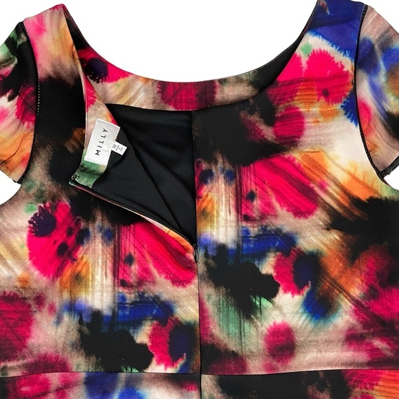 Milly Taylor Graffiti Bold Print Multicolor Dress Sz 10 - Picture 14 of 16